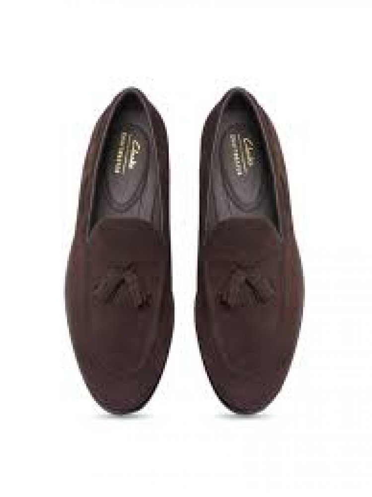 Clarks Suede Tassel Loafers